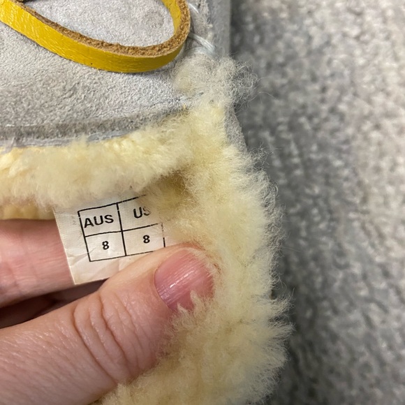 USED Everugg Ugg Eversheepskins Slippers, Light Grey, womens size 8 - Picture 4 of 7